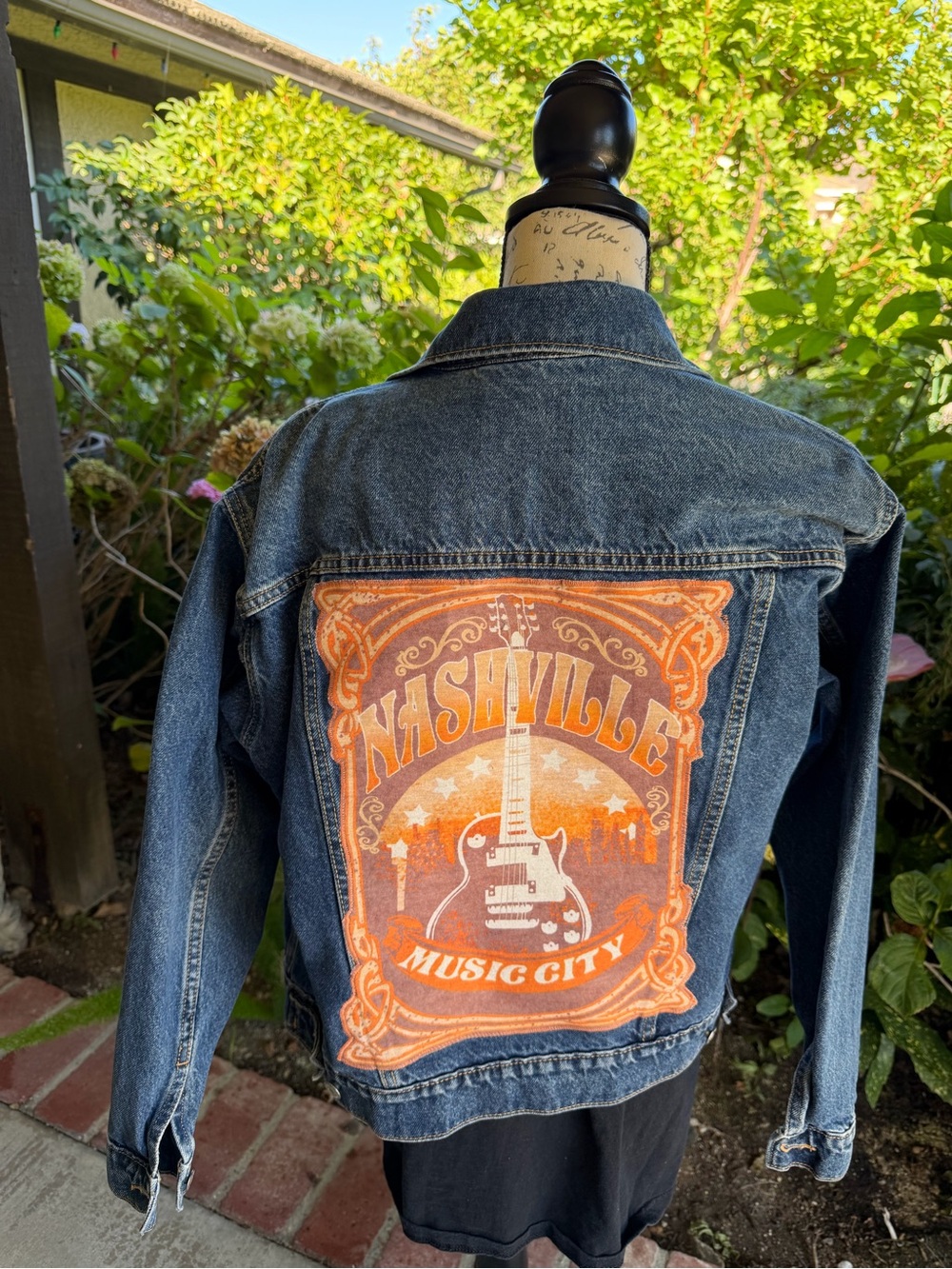 Women's "Nashville Music City" Jean Jacket-Medium